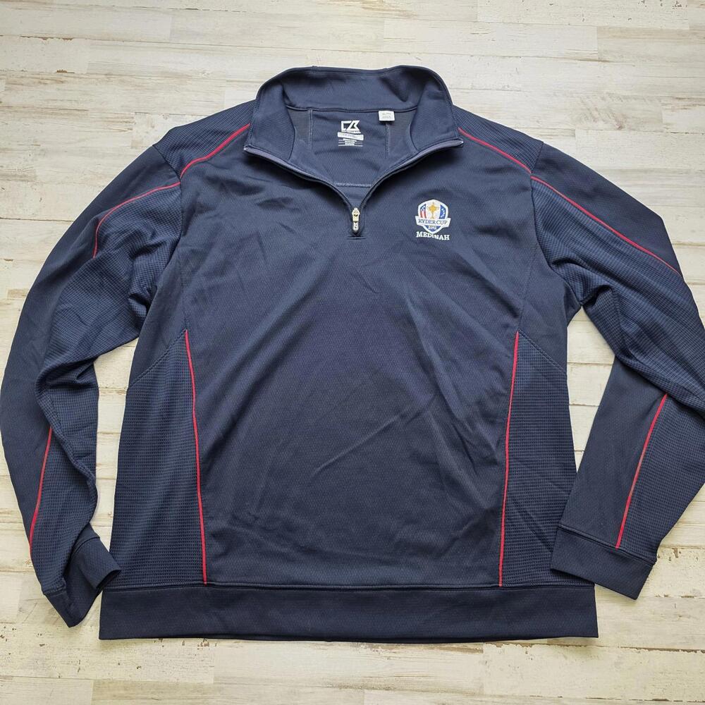 Medinah CC - Ryder Cup 2012 Cutter & Buck CB DryTec 1/4 Zip Jacket Men's XL